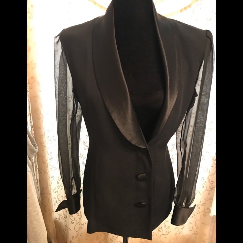 J R NItes Tuxedo Style Blazer Vtg